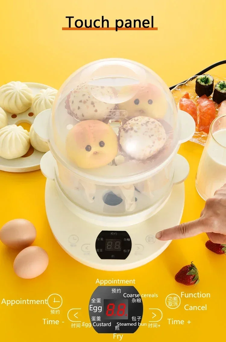 Description Picture 5 of itemElectric Food Steamer Heater Egg Boiler Custard Egg Cooker Omelette Steak Maker Breakfast Cooking Machine Frying Pan 220V