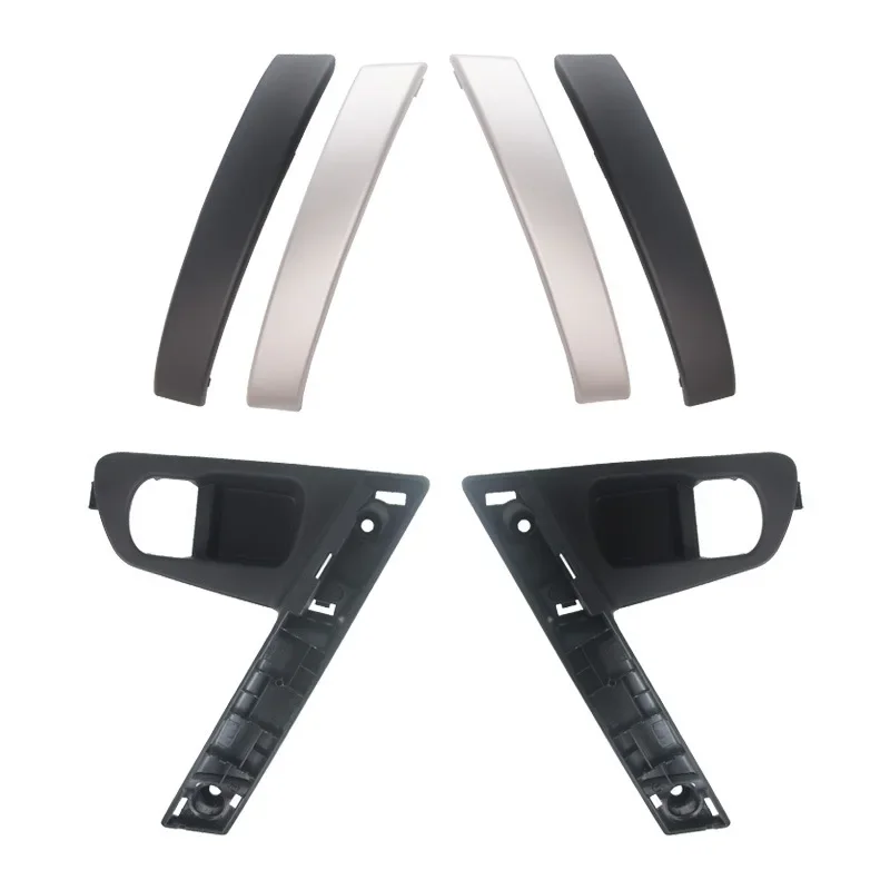 Car Front Inner Door Handle Base Black Silver ABS Trim Cover For Nissan Qashqai J10 2007 2008 2009 2010 2011 2012 2013 2014 2015 6
