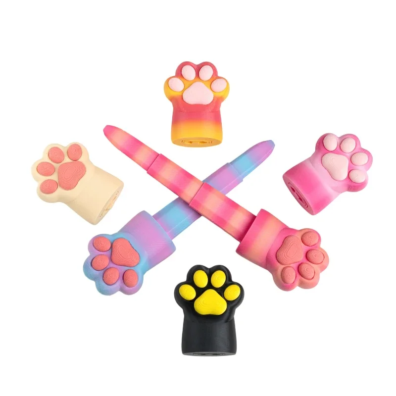 3D Gravity Sword Toys Mini Cute Cat Paw Kids Collapsible Folding Stress Reliever Toys Foldable Fun Gifts Action Figures Toy