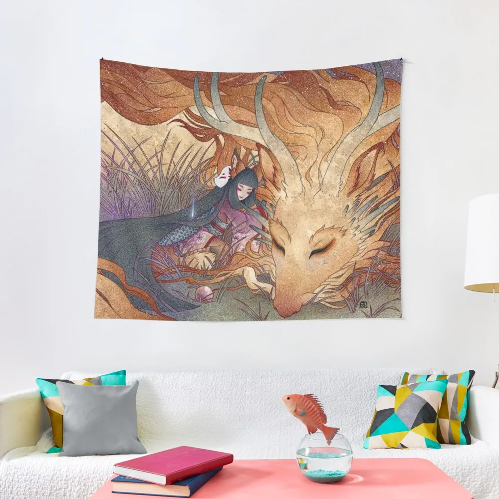 

Slumber - TeaKitsune Dragon Fox Tapestry Decor For Room Bedroom Organization And Decoration Bedrooms Decor Room Decor Aesthetic