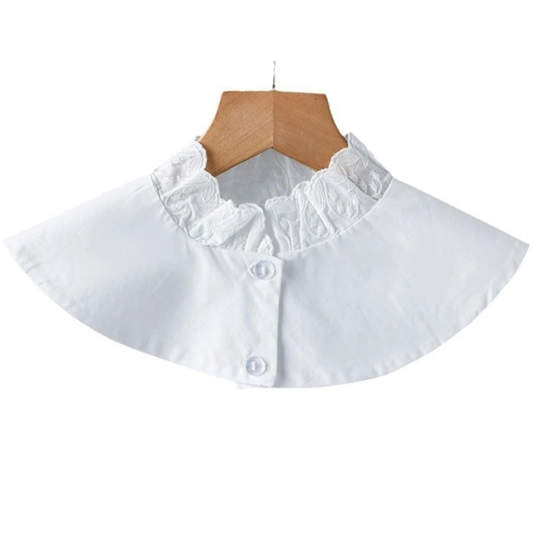 

False Collar Casual Decorative Ruffled Dress Collar Elegant Mini Lapel Shawl Drop shipping