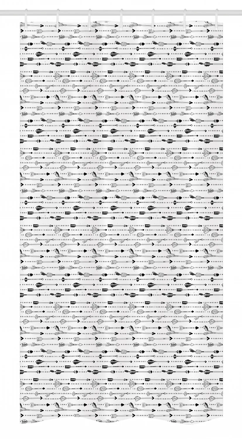 Линия искусства племенные душевые занавески набор монохромных стрел