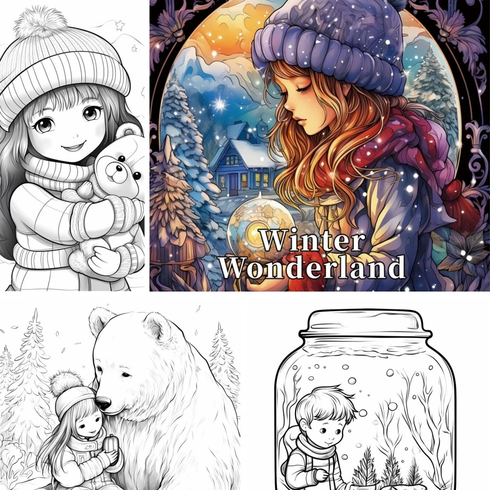 1pc Art Coloring Book 22 Page Coloring Books Gift For Birthday Party Relieve Stress Kill Time Graffiti Painting Drawing Art Book 4