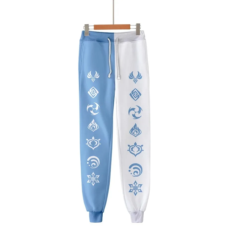 Genshin Impact 3D Joggers Pants Men/Women Casual Trousers Hip Hop Sweatpants Hu Tao Amber Venti Kaeya Klee Diluc Cosplay Costume