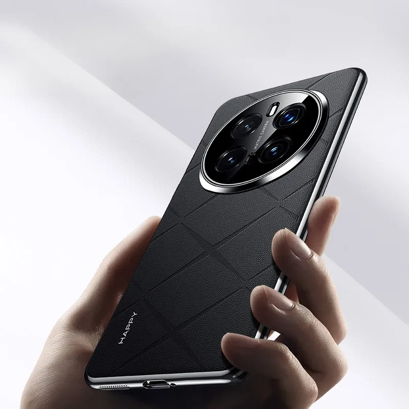 High-Quality Leather Case with Electric Porcelain Paint Finish