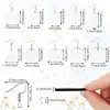 N5KA 60Pcs Sublimation Blank Earrings Unfinished Teardrop Heat Transfer Earring Pendant with Earring Hook Jump Ring DIY Craft 6