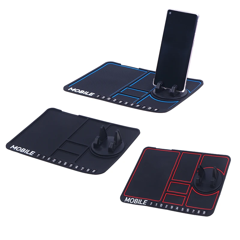 360 Degree Rotating Navigation Bracket Car Dashboard Storage Pad Multifunctional Anti-Slip Mat Phone Holder