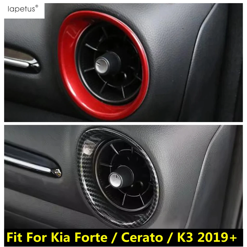 

For Kia Forte / Cerato / K3 2019 - 2023 Interior Side Front Air Conditioning Vent Outlet Cover Trim Car Carbon Fiber Accessories