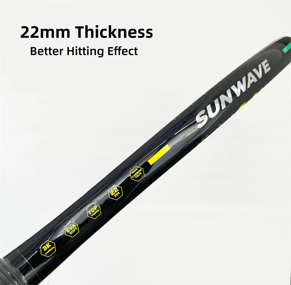 Beach Tennis Racket 3K Full Carbon Fiber Rough Surface Outdoor Sports Ball Racket For Men Women Adult Senior Player