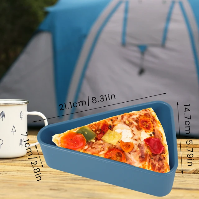 Pizza Storage Container with 5 Microwavable Trays，Reusable Expandable  Silicone Pizza Slice keeper Container - AliExpress