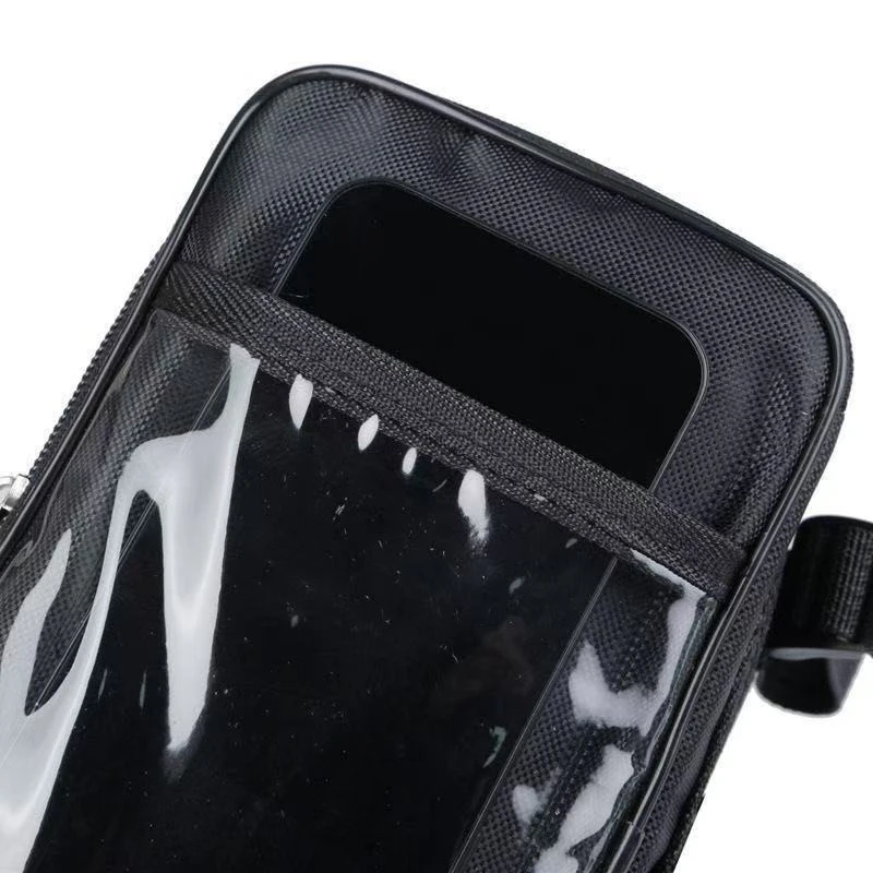 Borsa Anteriore per Manubrio Bicicletta, Borsa per Telefono da Ciclismo Outdoor, Borsa Anteriore per Skateboard, Borsa da Bici - immagine 4