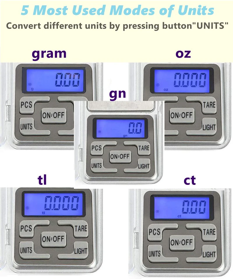 Mini Digital Pocket Scales Jewelry Scales Weight Diamond Balance Kitchen Weighing High Precision Electronic Digital Pocket Scale