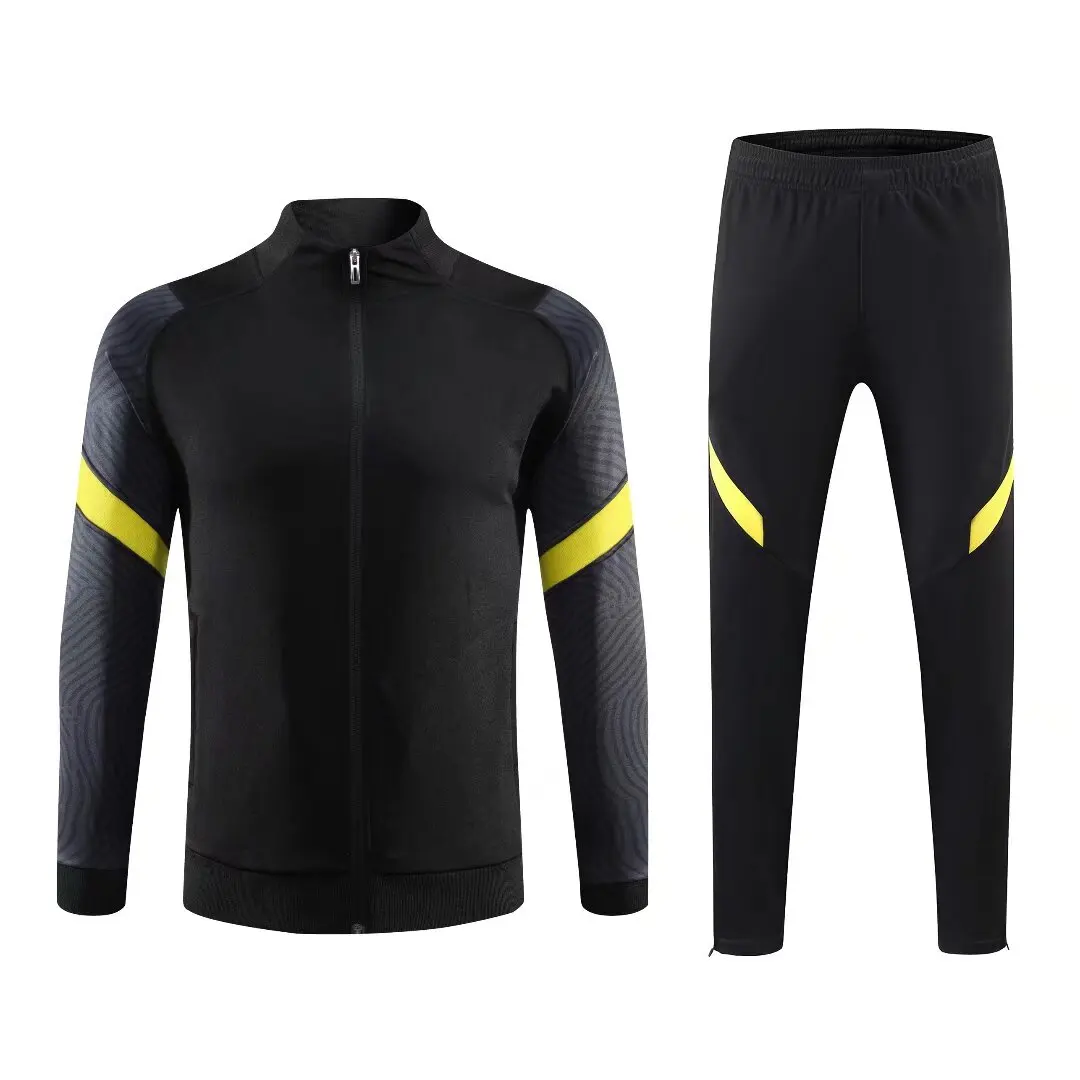 new Men tennis sports set072 Fans shirt soccer Half Zipper Jacket Training wear games Jerseys Kit Tops and trousers