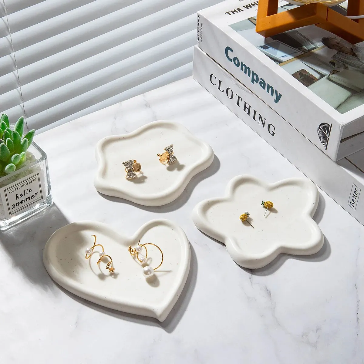 Jewelry Display Stand Jewelry Display Tray 1Pc Ceramic Jewellery Rack