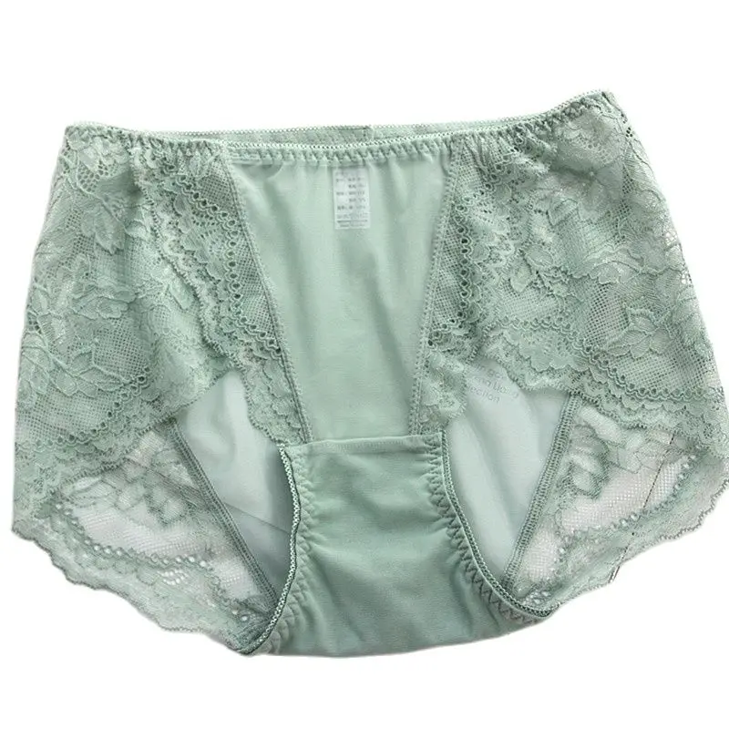6PCS New Mesh Lace Seamless Women Panties Sexy Comfortable Briefs With Large Size and Many Multicolor Female Underwear XXXL