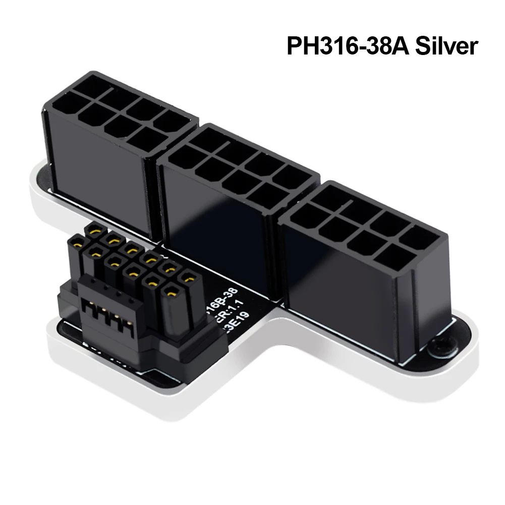 PCIE 5.0 Netzteil 3x8 Pin auf 16Pin Mini 12 4Pin 12VHPWR 600W PSU-Verlängerungskabel für RTX 3090Ti,4070Ti 4080,4090 Grafikkarte ASUS, EVGA, Seasonic Modular Netzteil 16AWG (27,5 Zoll