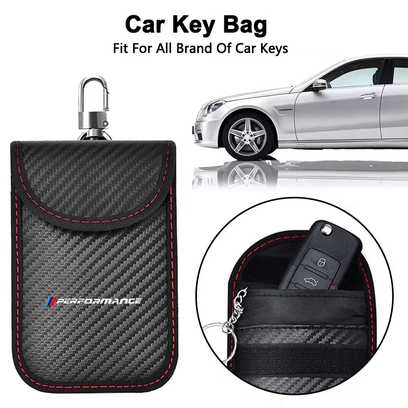 Car Key Case Signal Blocker Bag with RFID Shielding Protection