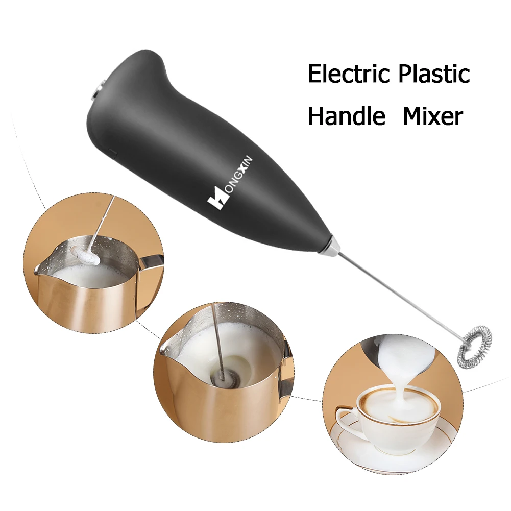 Electric Plastic Handle Egg Beater Egg Stirrer Milk Frother Foamer Mixer 4