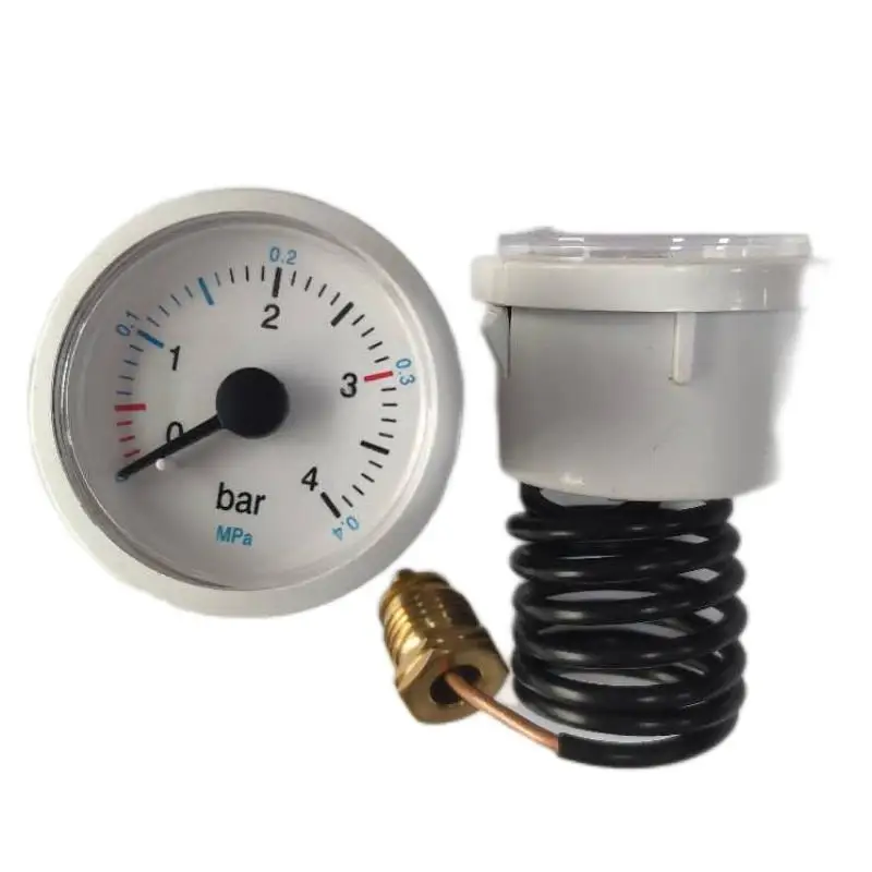 Fireplace Pressure Gauge Wall-mounted furnace pressure gauge fireplace Water test pressure gauge Capillary steam boiler accessories