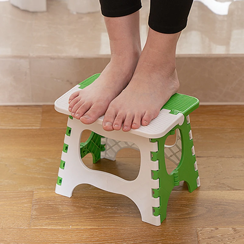 Plastic Folding Small Stool Portable Thickened Household Space-saving Outdoor Fishing Bench Horse Chair Lightweight Shrink 4