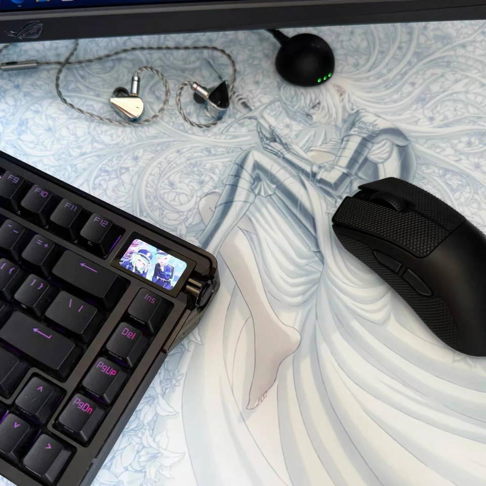 Uncle Panda-P-luck Ultrathin 2.5D Anime Glass Mouse Pad Micro