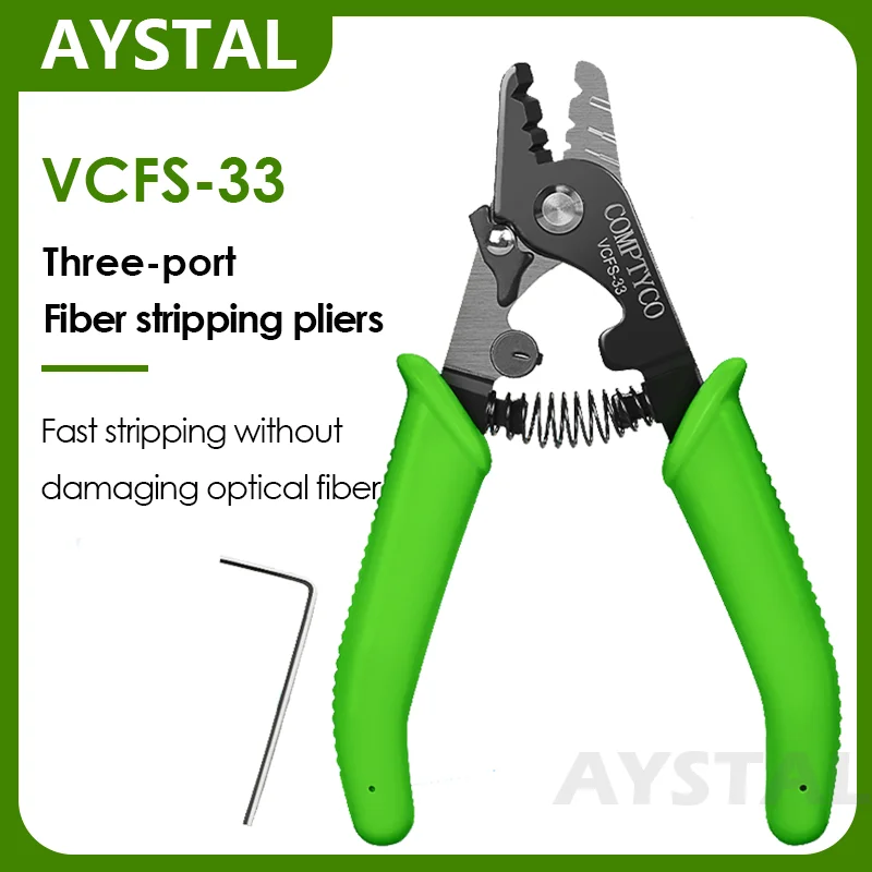 

Optical Fiber Stripper/ Pliers/ Wire Strippers VCFS-33/VCFS-30 Three-port FTTH Tools Optic Stripping Pliers