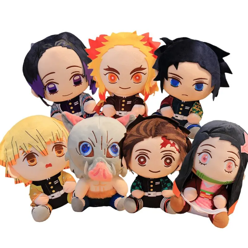 20cm-Hot-Jap-o-Demon-Slayer-Bonecas-De-Pel-cia-Ador-vel-Anime-Kimetsu ...