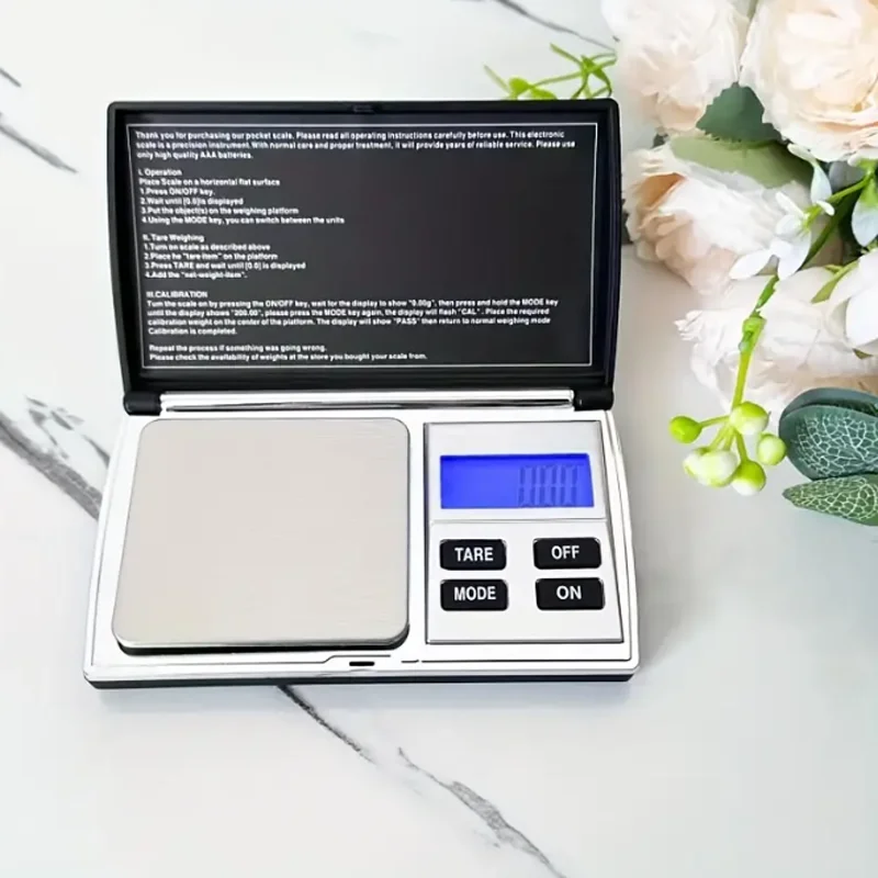 Digital Pocket Scale High Precision 0.01g Jewelry Scale Battery Powered Mini Electronic Scale for Gold Silver Antique Kitchen