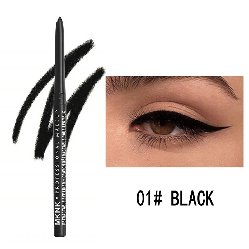 Wasserdichter Schwarzer Eyeliner Stift Langhaftend Wischfest_voghion.com