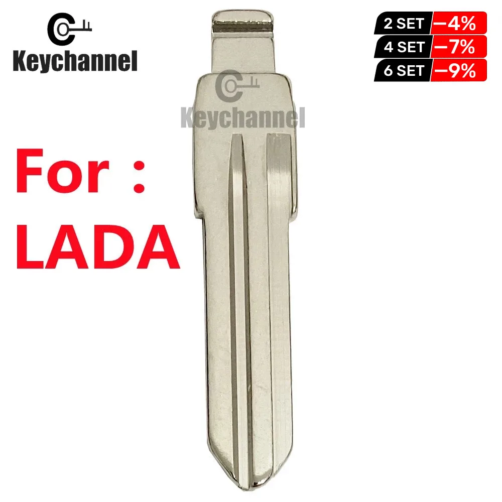 Keychannel 1PCS L5 Car Key Blade Uncut Car Flip Remote Blank Folding Key Blade for LADA Replacement Key Shell Blade