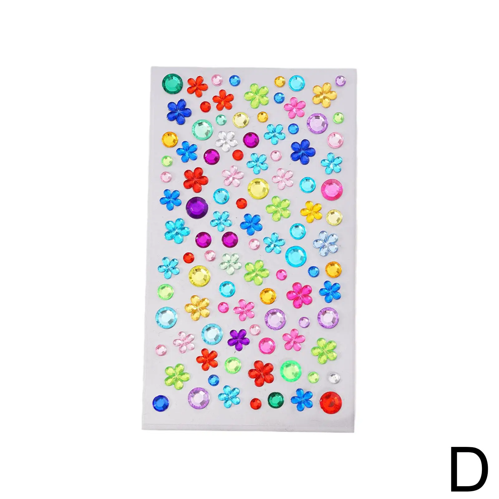 Kinder 3D Edelstein AufkleberDIY Acryl Diamant Kristall Selbstklebende Aufkleber Funkelnden Strass Aufkleber für kinder Mädchen Dekor U0K2 – Detail 35