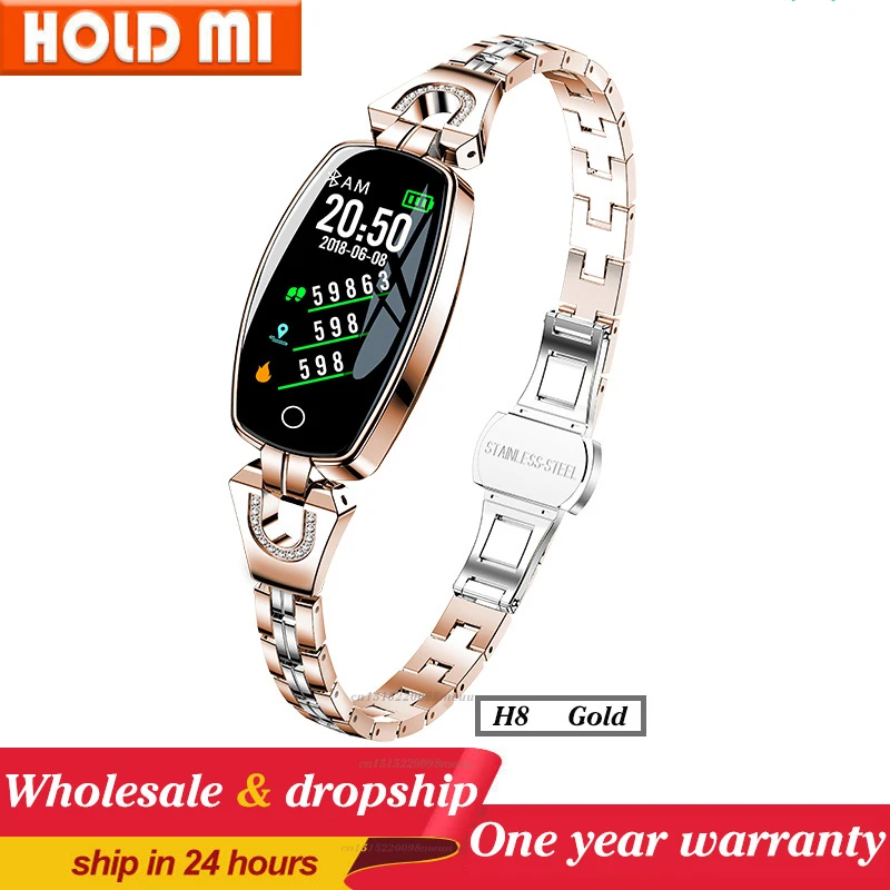 2021 H8 and H8 pro Women Smartwatch Heart Rate Monitor Blood Pressure Smart watch Band  Fitness Tracker lady bracelet Wristband 