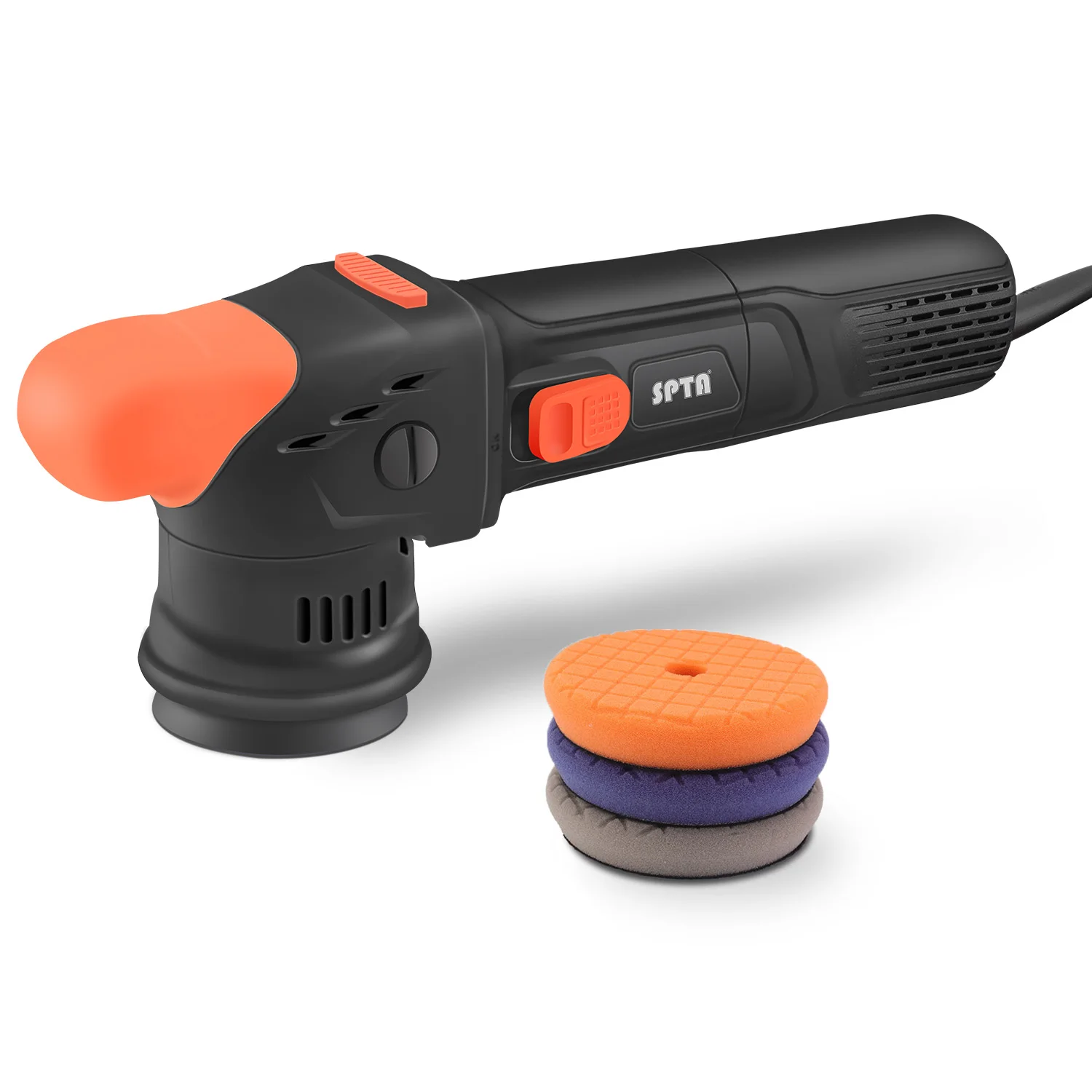 SPTA New Model CP302 3" 80mm Electric 8mm Orbit Forced Dual Action Polisher Mini Polishing Machine