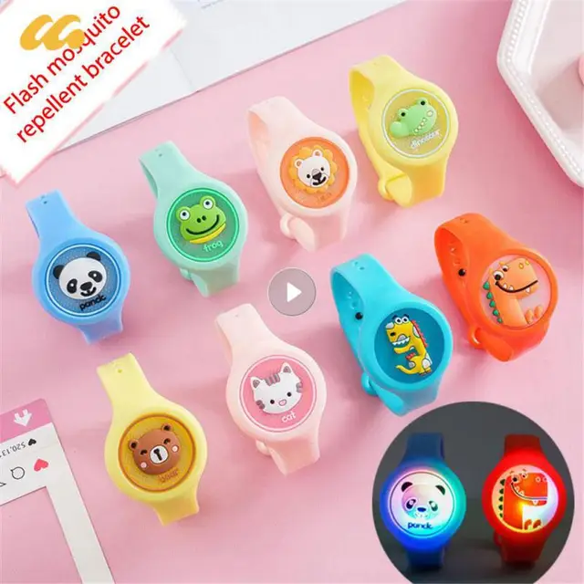 Szúnyogtaszító Hordható Karkötő Szúnyoggyilkos Anti Szúnyog Gyerekek Szilikon Óra Biztonságos Rajzfilm