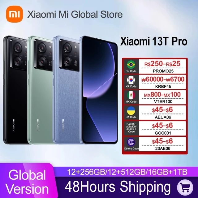 Global Version Xiaomi 13T Pro 256GB 12GB 512GB 16GB 1TB 1024GB 50MP Camera  144Hz 6.67 AMOLED 5000mAh Battery IP68 Waterproof - AliExpress