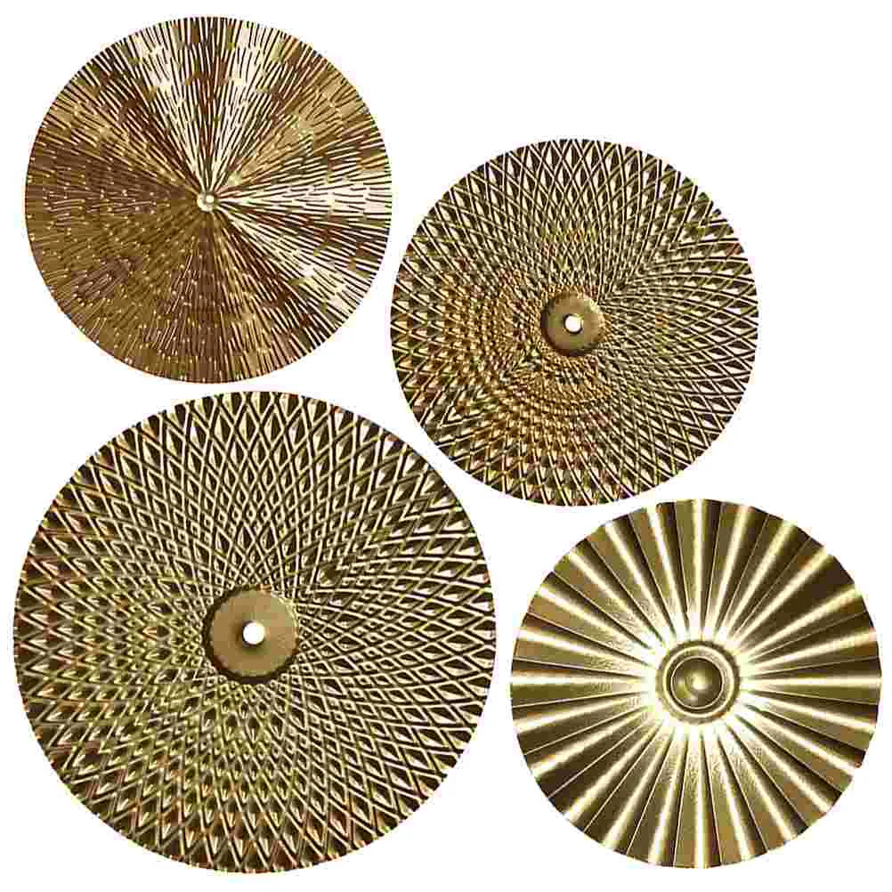

Gold Metal Plate Wall Wall Hanging Decor Geometric Sunburst Hanging Sculptures Leaf Pendant Wall Outdoor Decor