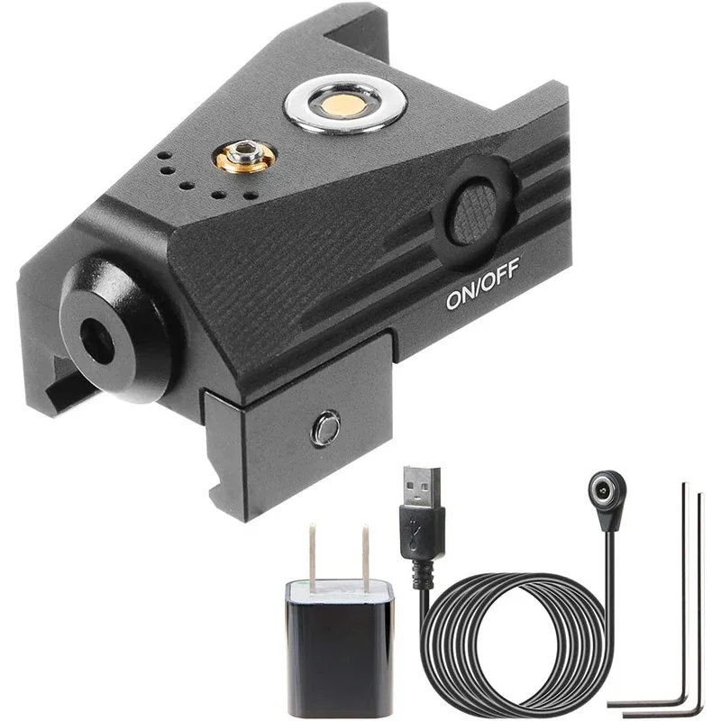 Richfire Magnetic Hunting Flashlight Green Laser Sight Tactical Beam Pistol Sight Fits with Standard 21mm Picatinny Rails