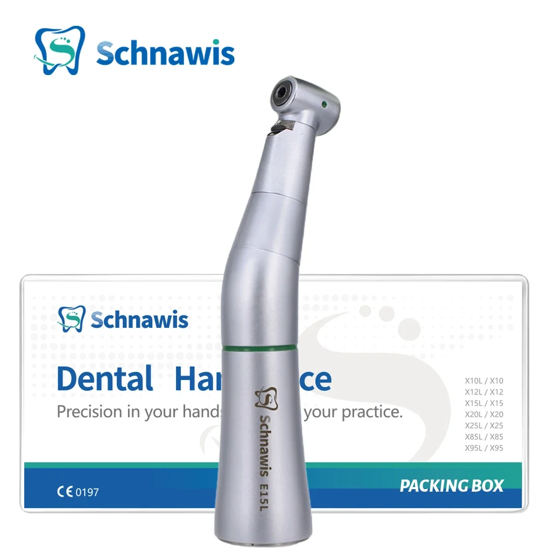 

Schnawis 1:1 Dental Low Speed Handpiece 4:1 Dentistry Contra Angle Hand piece Optic Fiber E15L E20L E15C E20C Blue Green Ring