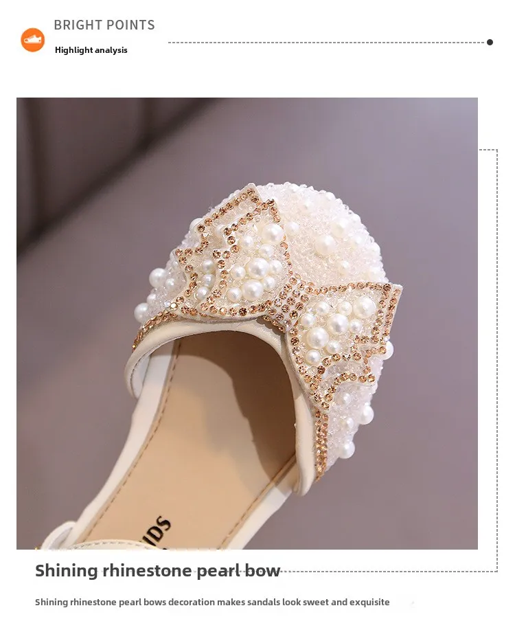 Ballerines Mary Jane en cuir PU avec nœud pour fille