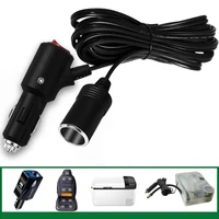 Car Cigarette Lighter Extension Cord with On/off- Button Max180W for Car , Vacuum Cleaners, Fans, LED Lights, 2