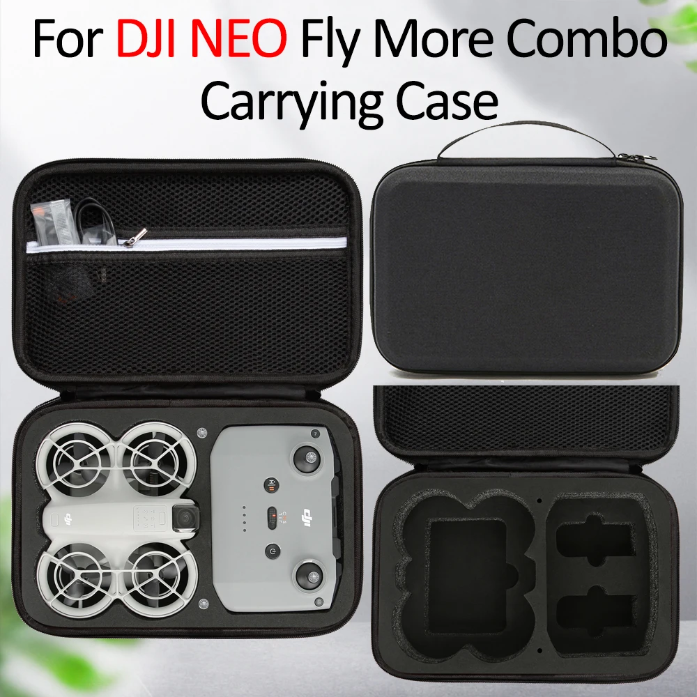 DJI Neo Fly More 콤보 액세서리용 대용량 휴대용 EVA 보관 가방, DJI Neo 여행용 케이스