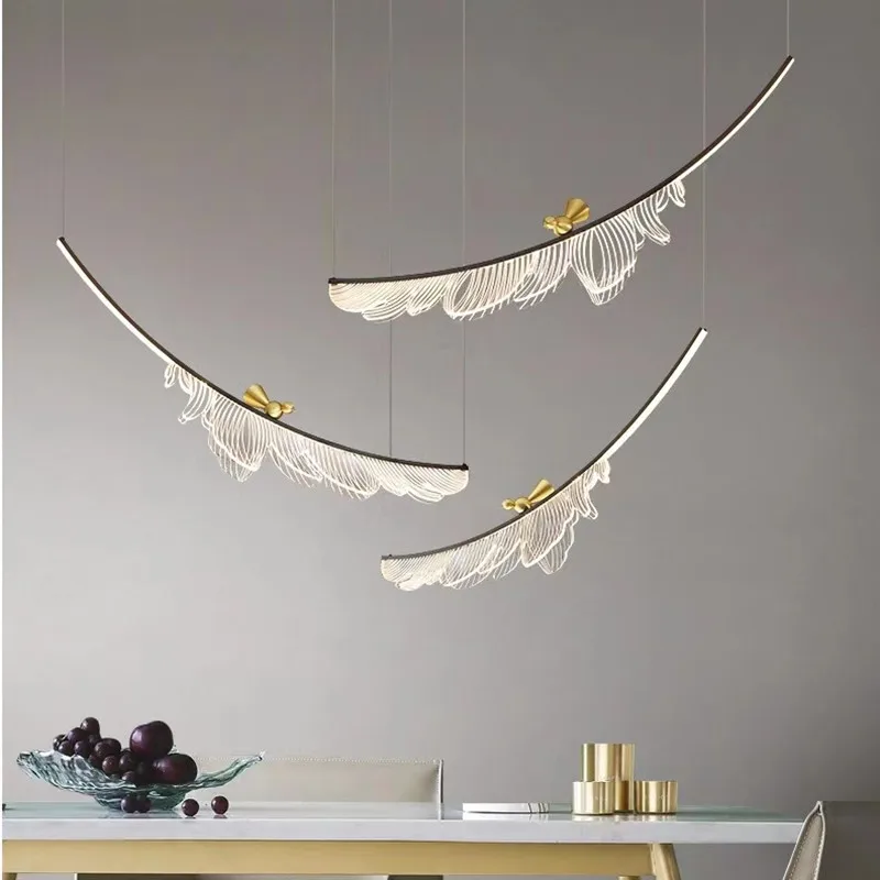 Modern Design Lustre Light Guide Ceiling Chandelier Living Dining Room Indoor Home Decor Lighting Luminaire Bedroom Pendant Lamp