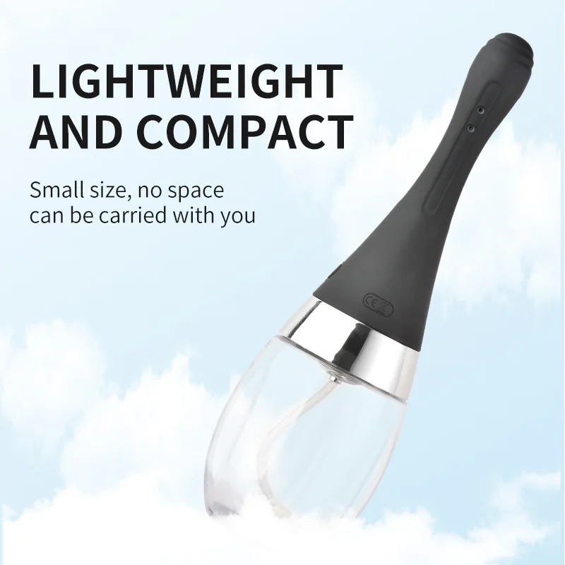300ml Anal Douche Automatic Enema Douche Anti Backflow Anal Enema Cleaner for Men and Women Expander Sex Toys