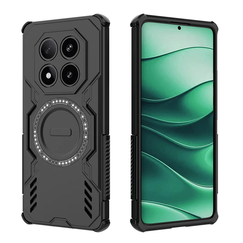 Enhanced Armor Shockproof Magnetic Holder Phone Case Cover