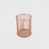 Metal wrought iron pen holder multi-functional desktop storage bucket 3