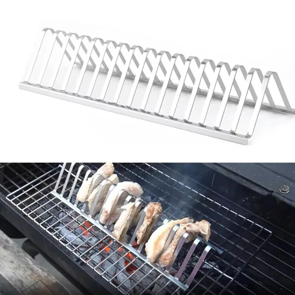 High Qualtiy Stainless Steel Barbecue Grill Portable BBQ Accessories Roasting Stand Antirust DIY 12 inch Barbecue Outdoor