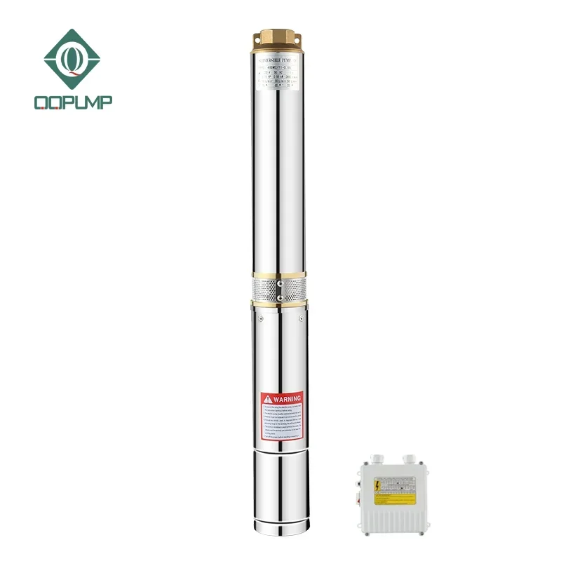 

QQPUMP 4SDM3/19 1.25inch Motor Oil Immersed Single/three Phase Submersible Pump Bomba Borewell Electric Water Pump