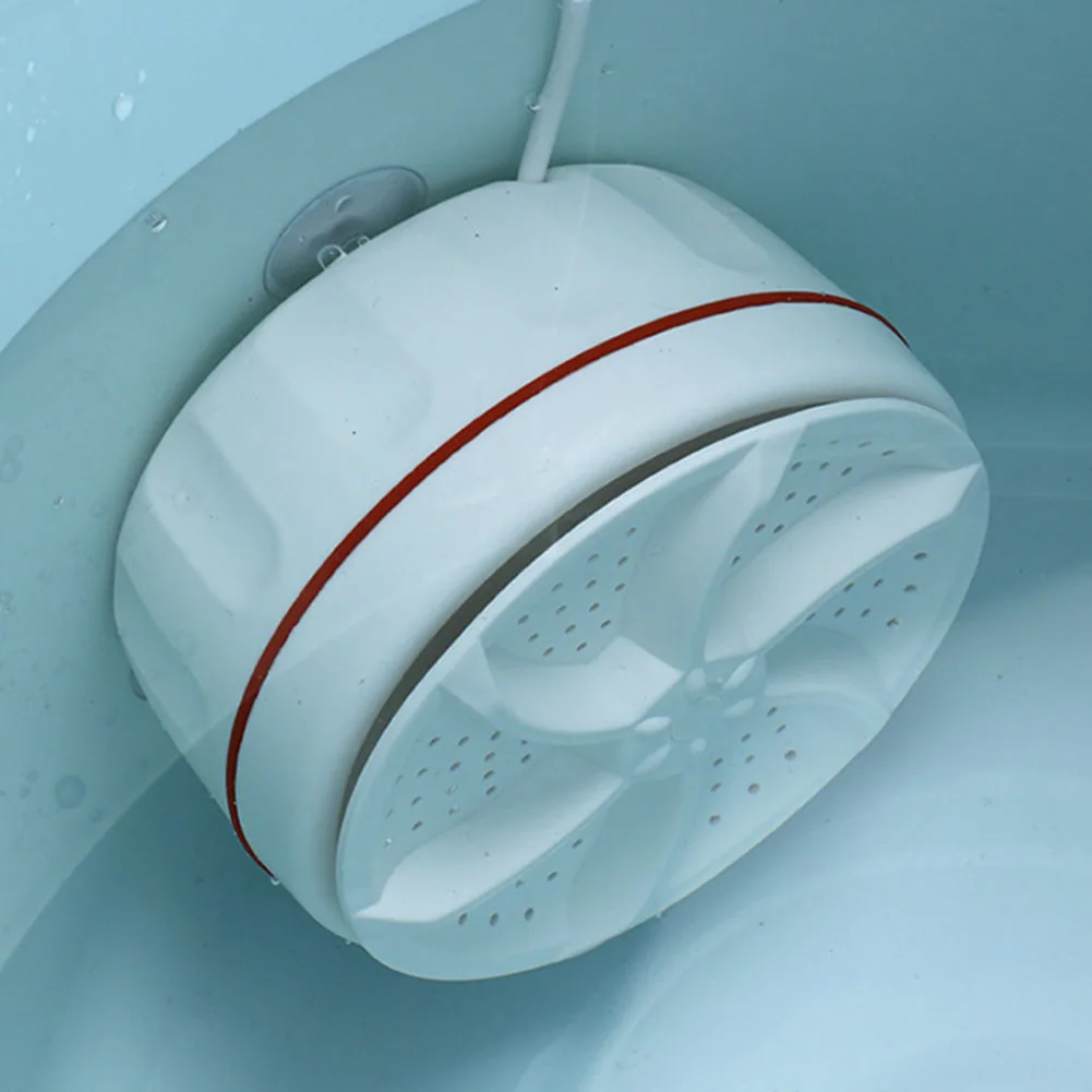 Mini Washing Turbine Laundry Wheel Bubble Ultrasonic Turbo Washing Machines Multifunction Cleaning Low Noise for Business Trip