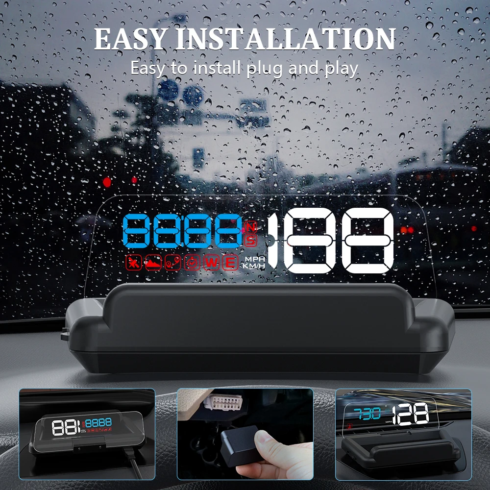 ZQKJ-T900 HUD GPS  ڵ  ӵ ÷  ÷, ڵ   ÷  ׼   