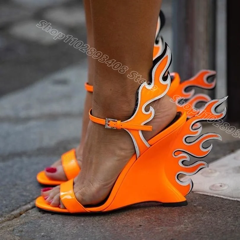 Line Sandals - Flame